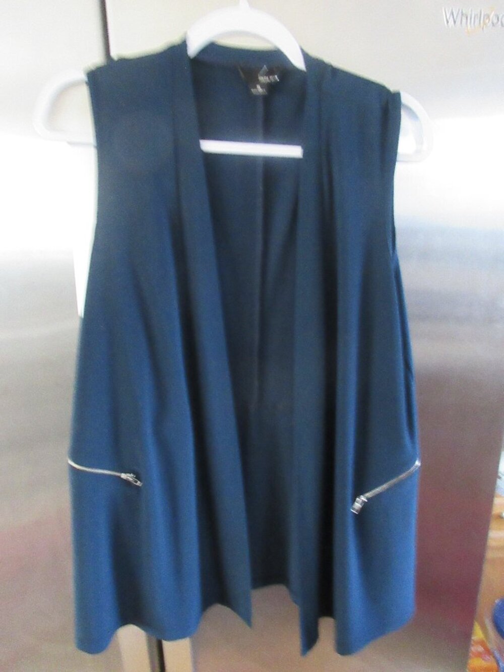 Sun Kim angled  Vest  Lagenlook‎ Asymmetrical poly blend s
